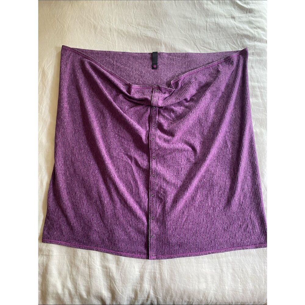 Purple Button-Front Women's Skirt